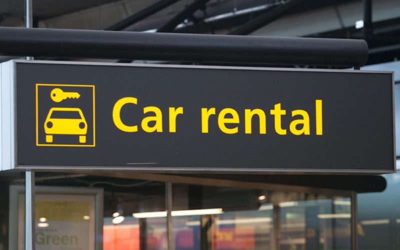 rent a car at the airport